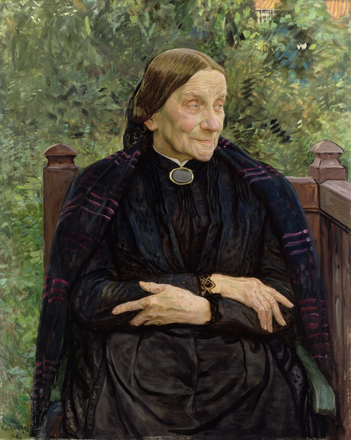 Leopold von Kalckreuth - La Madre di Alfred Lichtwark (1908), Hamburger Kunsthalle